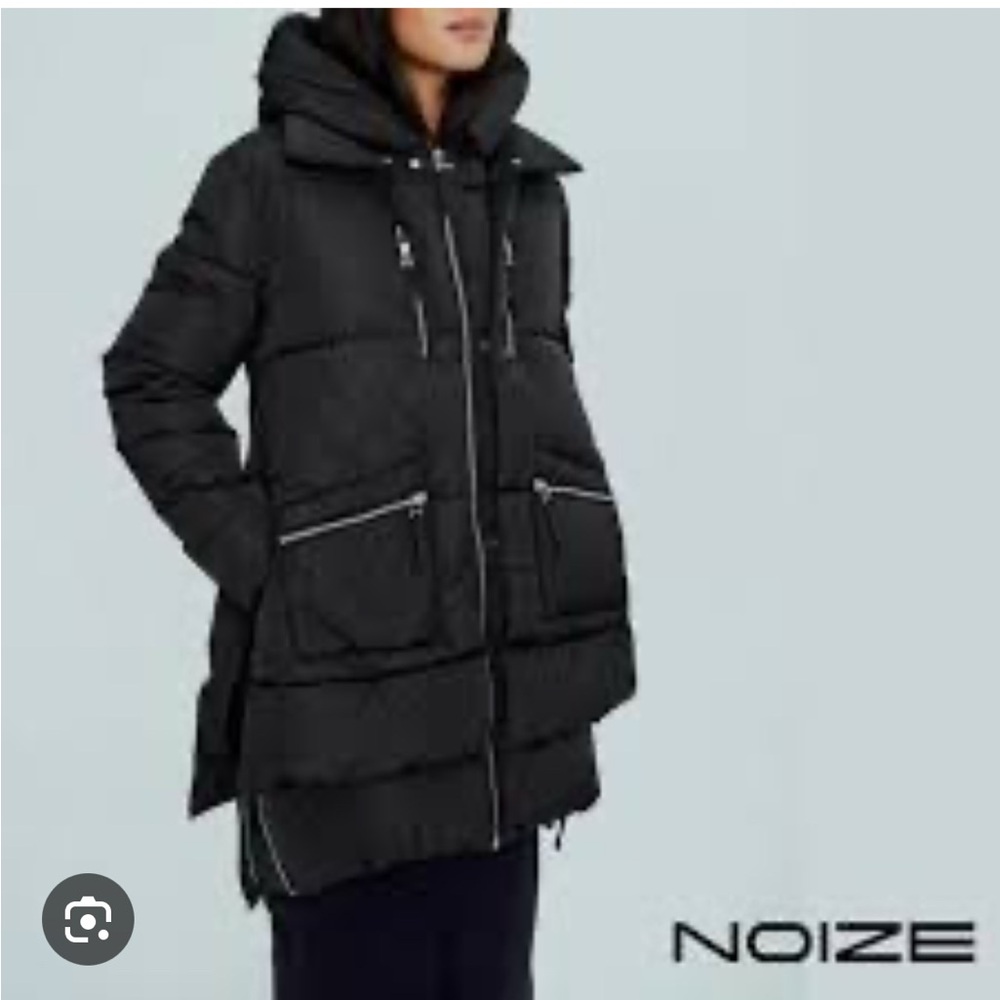Noize Billie Vegan Parka Size S Black NWT